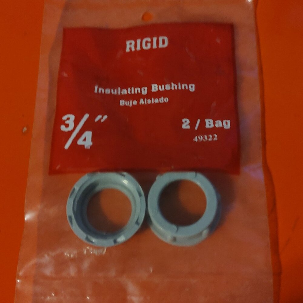 Rigid 49322, 3/4" Insulating Bushing 2-pack *NEW*
